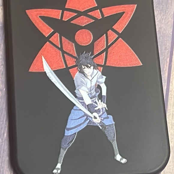 5for$10 Anime Naruto - Sasuke Uchiha IPhone 12 phone case Matte Black - Picture 2 of 2